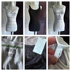 3 ladies tank tops Mossimo, Next Level and A new day SMALL